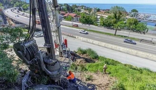 Строительство обхода Адлера в Сочи продолжается с использованием бесшумной технологии