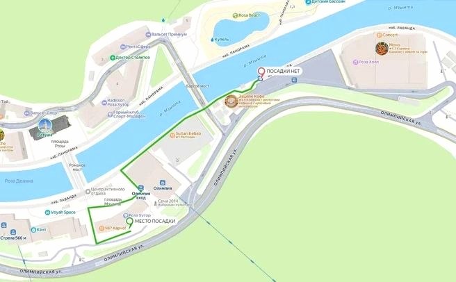 Новая остановка для автобуса №500 в Олимпийском парке Сочи